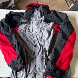 Columbia Fire Ridge Black and Red Outdoor Jacket